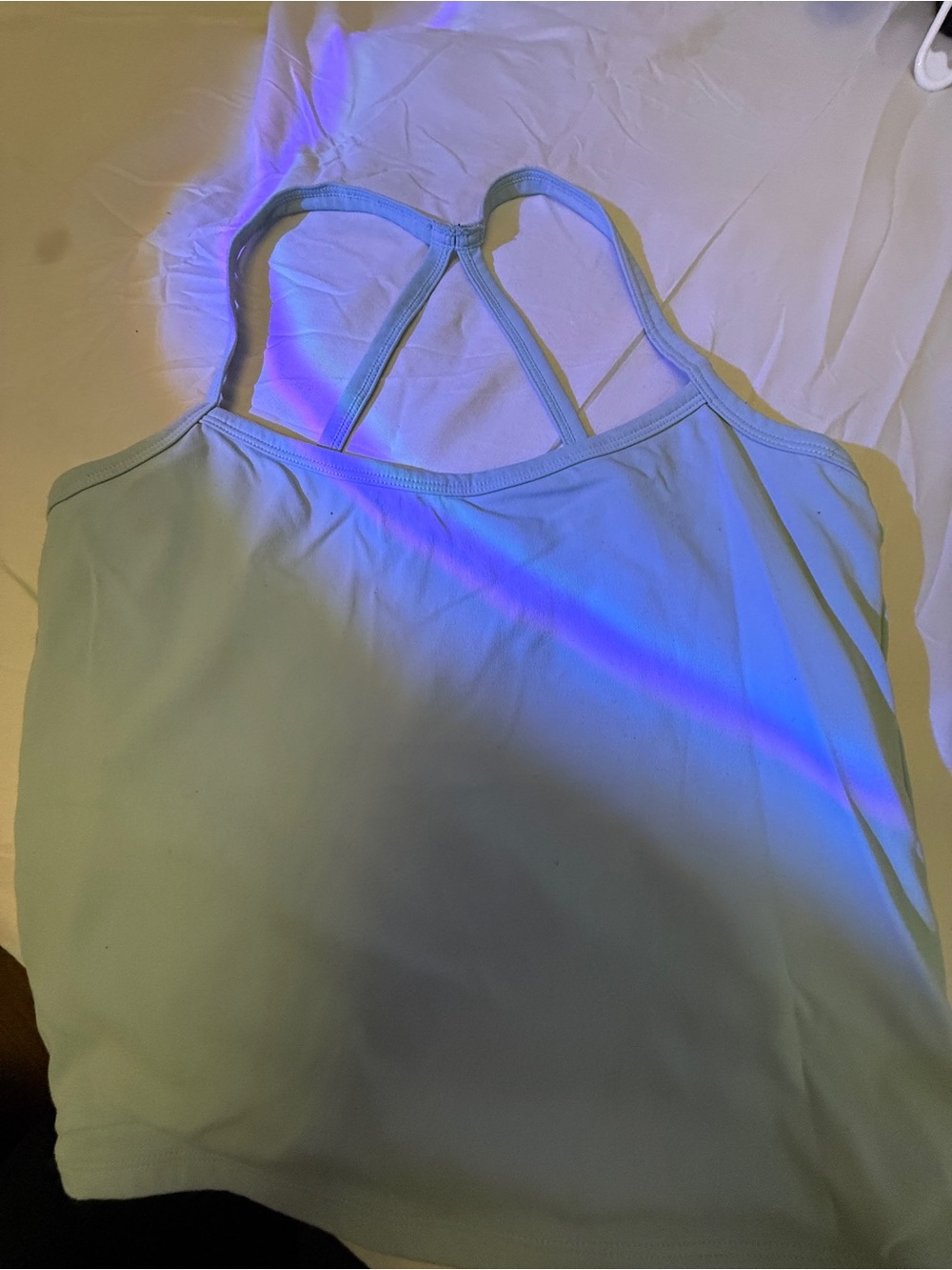 Light blue sports Strappy Tank Top